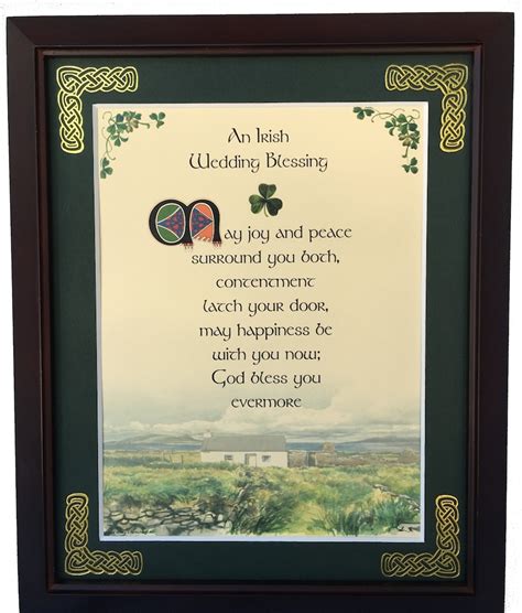 Irish Wedding Blessing Personalized Framed Blessing Irish - Etsy