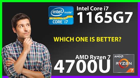 INTEL Core i7 1165G7 vs AMD Ryzen 7 4700U Technical Comparison - YouTube