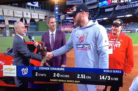 Nationals pitcher Stephen Strasburg named 2019 World Series MVP - The San Diego Union-Tribune