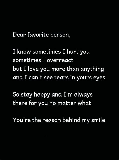 Dear favorite person, I know sometimes | Good life quotes, Good ...