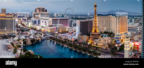 Panorama of the Las Vegas skyline Stock Photo - Alamy