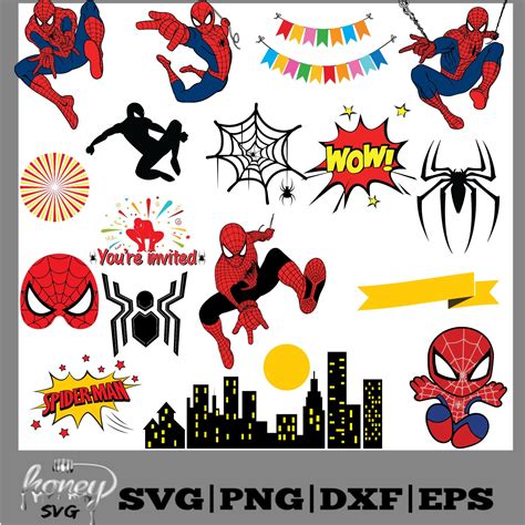 Spiderman SVG Bundle/spiderman Mask/diy Invitation/ T Shirt | Etsy