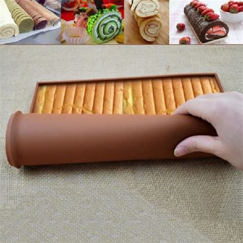 Silicone baking tray - Baking Tools For Swiss Roll Rectangle Cakes ...