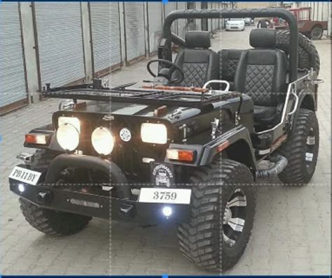 Mahindra Black Modified Open Jeep at Rs 350000 in Hyderabad | ID: 16511935488