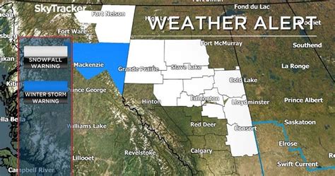 Snowfall warning issued for much of Alberta | Globalnews.ca