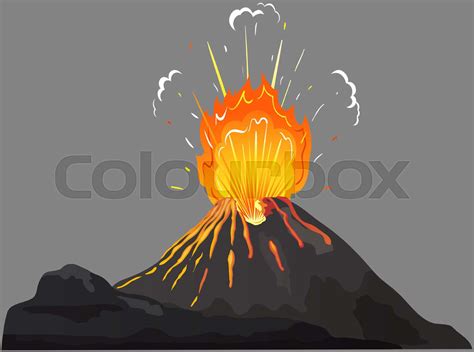 Free: Volcano Erupting With Lava Free Clip Art Clipart Png - Clip Art Library