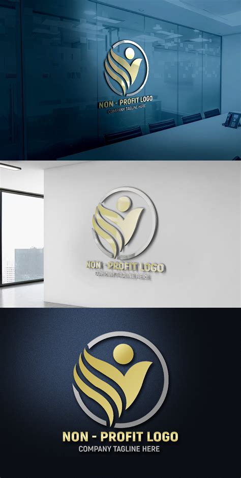 Non-Profit Company Logo Design Free psd Template – GraphicsFamily