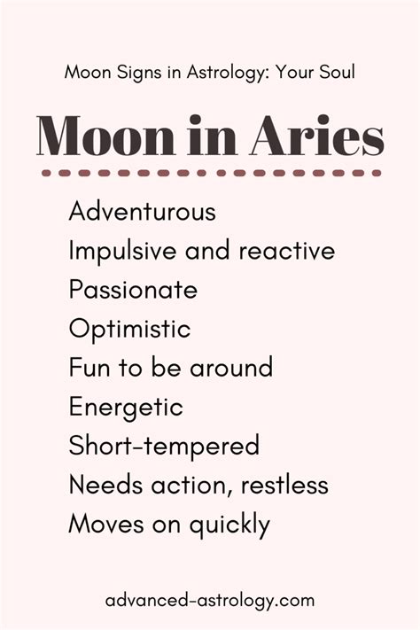 Moon in Aries Traits, Strengths, Weaknesses: Your Soul and Deep Urges ...