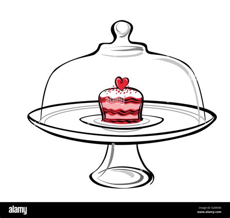 Single muffin in cakestand Stock Photo - Alamy