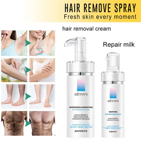 Hair removal cream soothing repair milk gentle and painless hair ...