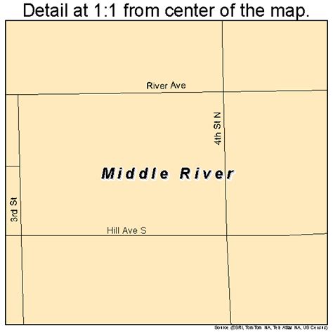 Middle River Minnesota Street Map 2741912