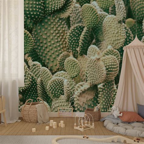 Boho Cactus Wallpaper / Catus Wallpaper / Boho Desert - Etsy