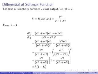 Convolutional neural network backpropagation derivation | PPT