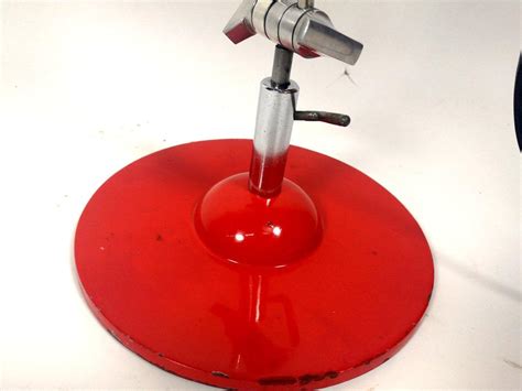Adjustable Industrial Workshop / Desk Lamp, Red Painted Steel, 1970s For Sale at 1stDibs