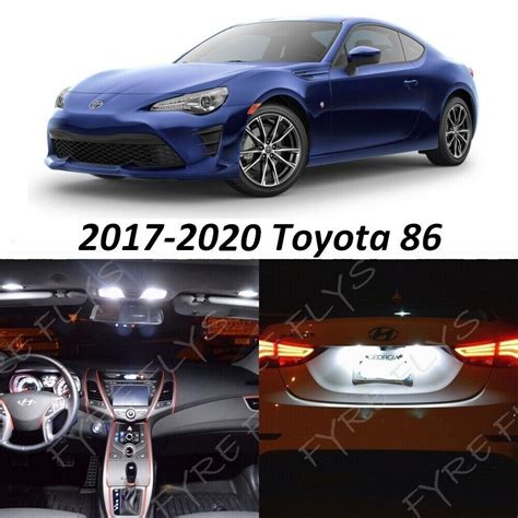 White LED Interior Exterior Lights Package Kit for 2017-2020 Toyota 86 ...