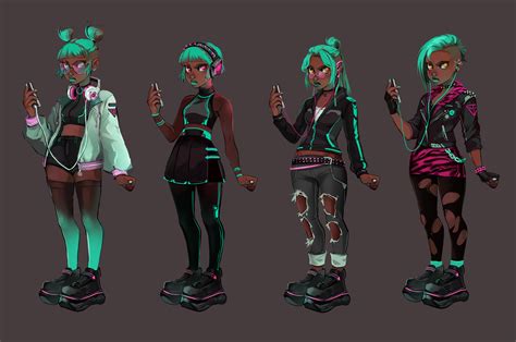 ArtStation - Hacker girl - Character Design