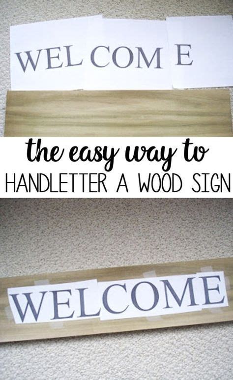 how to hand letter a wooden sign | how to make a wooden sign with a ...