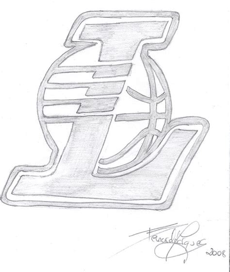 Lakers Logo Drawing at GetDrawings | Free download