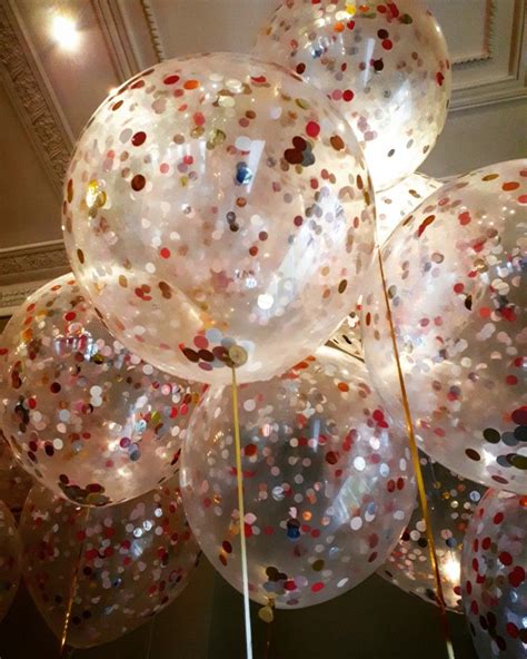 3ft giant confetti balloons for a wedding, by Balloonsmith Yorkshire | Balloons, Transparent ...