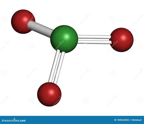 Chlorate Anion, Chemical Structure. Skeletal Formula. Stock Image | CartoonDealer.com #187978315