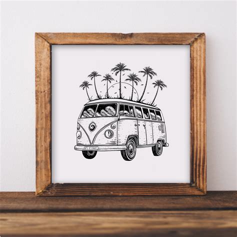 Beach Van Art Print