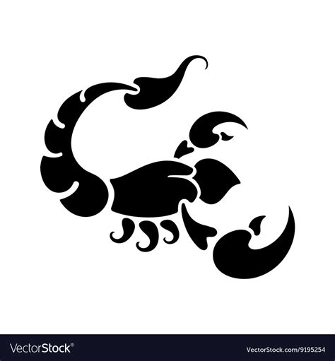 Zodiac sign scorpio Royalty Free Vector Image - VectorStock