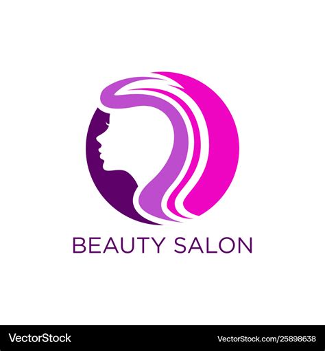 Beauty salon logo design Royalty Free Vector Image