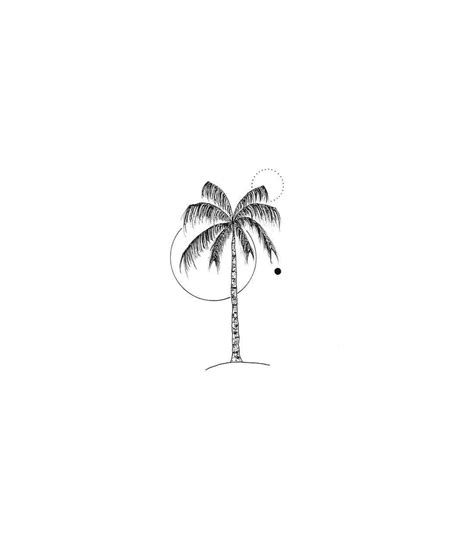 Palm Tree Tattoo Drawing - Drawing.rjuuc.edu.np
