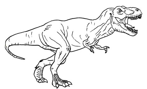 T Rex In Jurassic World Coloring Page - Free Printable Coloring Pages ...