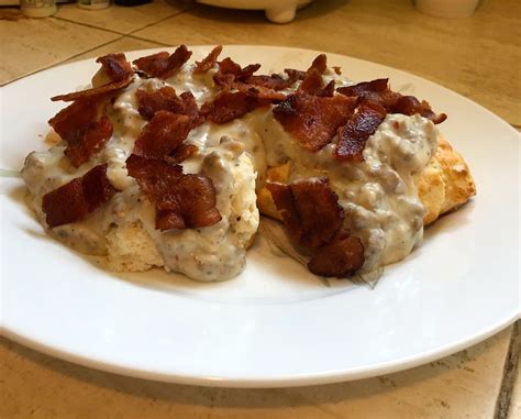Biscuits Bacon and Sausage Gravy | Cayobo | Flickr