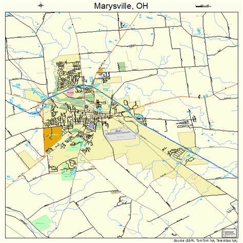 Marysville Ohio Street Map 3948160