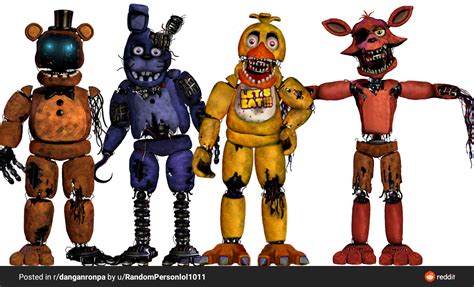 Swapped Withered Animatronics Edit! : r/fivenightsatfreddys