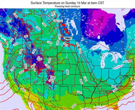 North-Dakota Surface Temperature on Wednesday 24 Feb at 6am CST