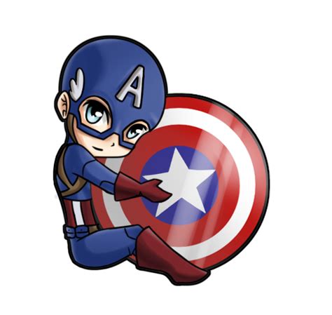 Chibi Captain America by LinaLee772 on DeviantArt