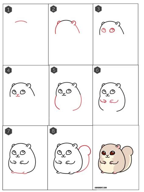 cartoon squirrel drawing easy || simple step by step