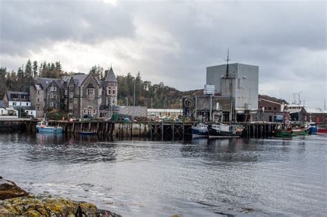 Wharfe and Quayside in Lochinver, Scotland Editorial Stock Image - Image of commerce, coast ...