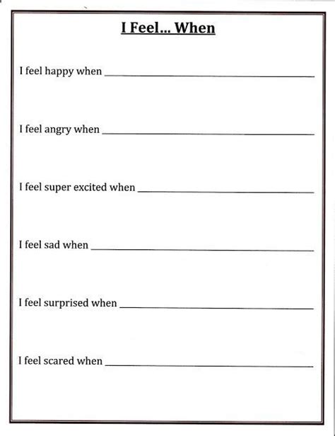 30 Self Esteem Worksheets to Print - Kitty Baby Love