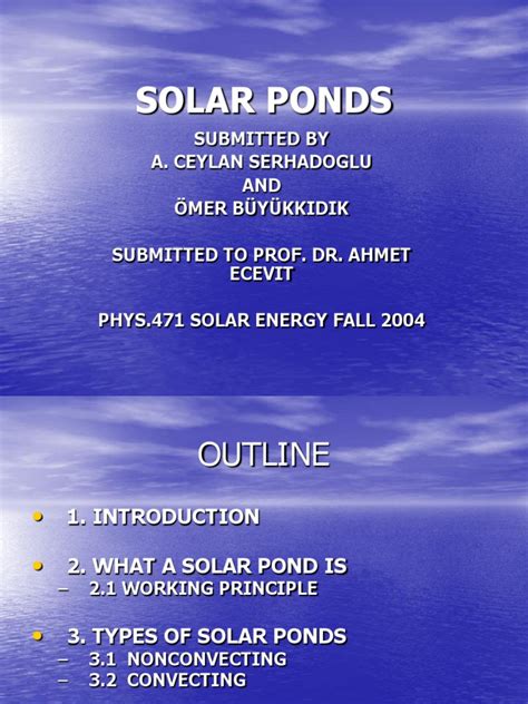 Solar Pond | PDF | Convection | Solar Energy