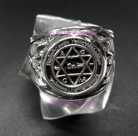 Anillo Del Rey Salomon Original Con Ritual, Plata Solida 925 - $ 1,450.00 en Mercado Libre