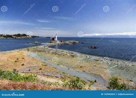 West Coast Pacific Ocean Fisgard Lighthouse Strait of Juan De Fuca Vancouver Island BC Canada ...