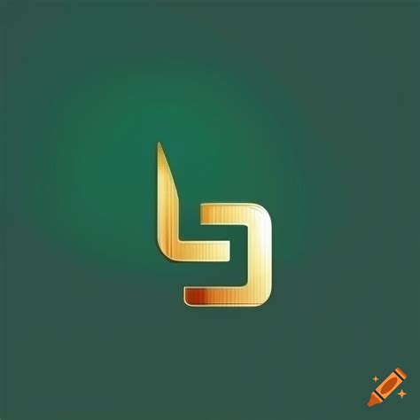 Sleek dark green and gold letter r logo