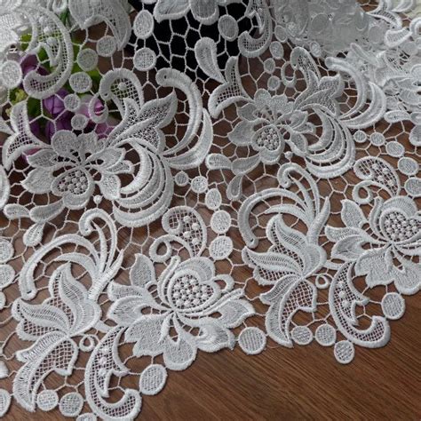 Aliexpress.com : Buy Venise lace fabric, guipure lace, white fabric, wedding dress lace fabric ...