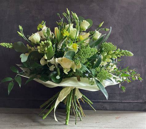 White & Green Bouquet - Classic Flower Designs