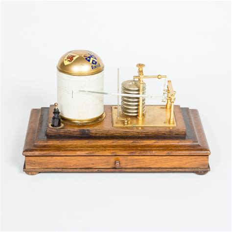 Late 19th Century Oak Cased Barograph For Sale at 1stdibs