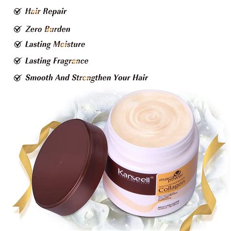 Hair Mask Karseell Collagen 16.9 OZ 500ml Deep Conditioner Coconut Oil ...