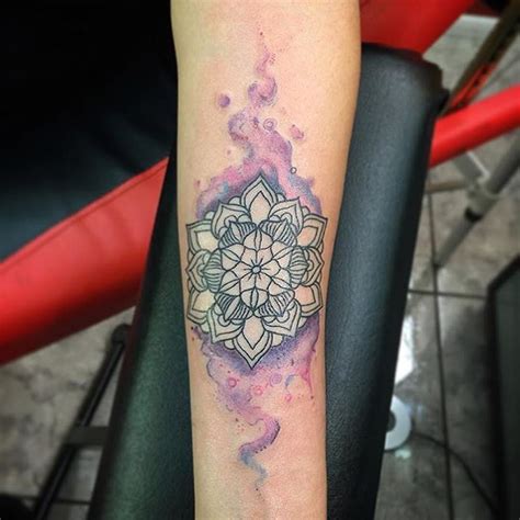 8 Vibrant Watercolor Mandala Tattoos | Watercolor mandala, Mandala ...