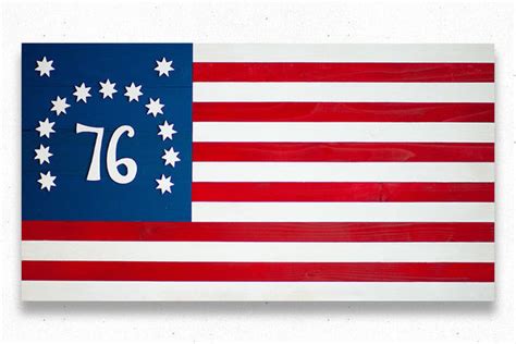 Bennington 1776 Wood Flag – Patriot Wood