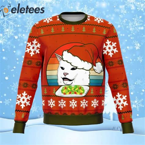 Funny Cat Meme Ugly Christmas Sweater