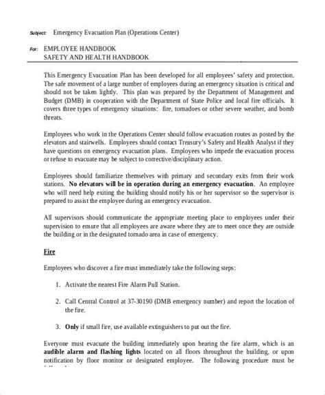 Emergency Evacuation Plan Procedure