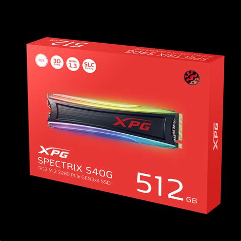 XPG SPECTRIX S40G RGB PCIe Gen3x4 M.2 2280 Solid State Drive